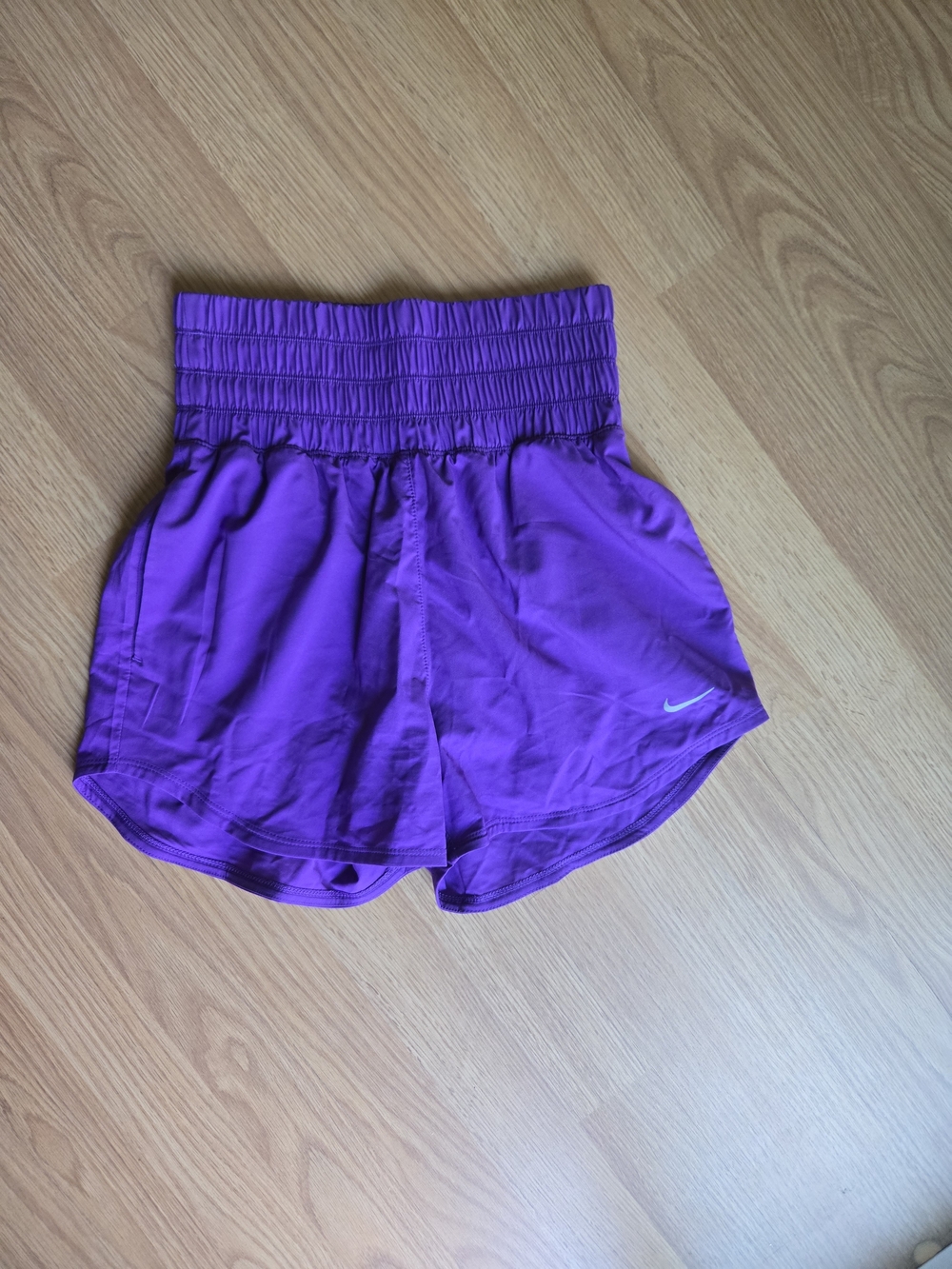 Nike Purple High-Waist Athletic Shorts